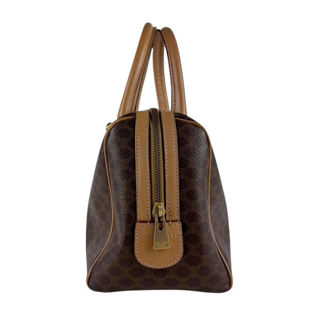 Celine coated Macadam handbag canvas brown
